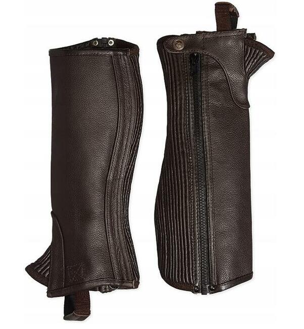 CHAPSY JEŹDZIECKIE 38-44 L Riders Trend skóra brąz