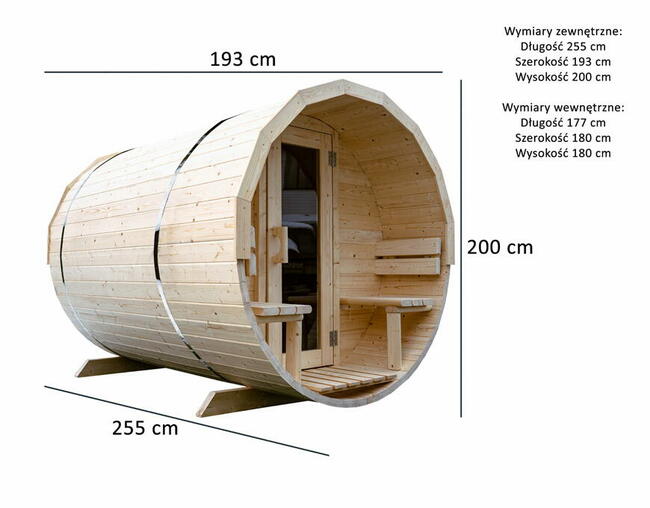 sauna ogrodowa prosto od producenta