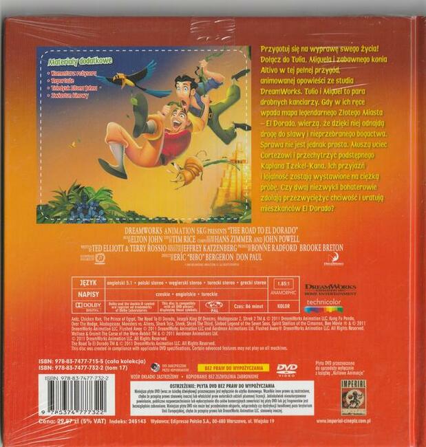 Kultowe animacje 17 - El Dorado DVD