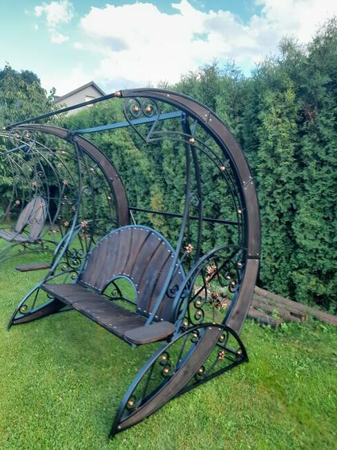 Huśtawka ogrodowa metalowa