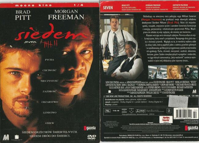 SIEDEM [DVD] Brad Pitt