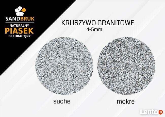 Suche Kruszywo Granitowe Fuga Zasypka do Kostki 4-5 mm Grys