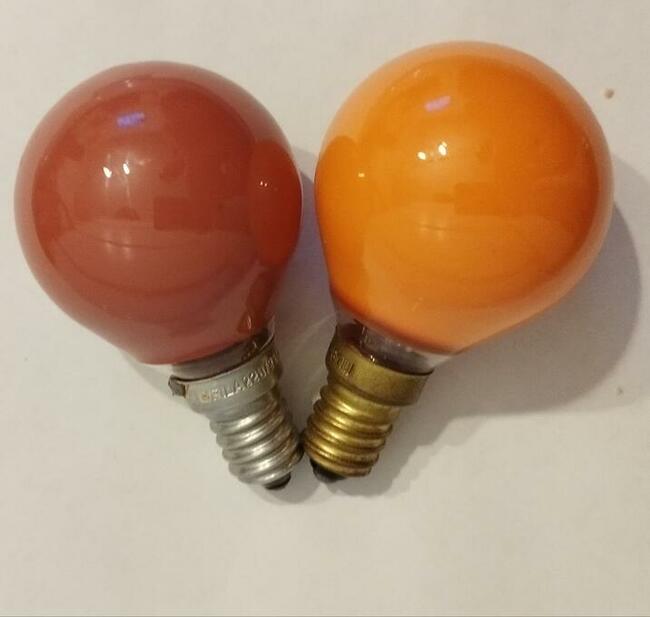 Żarówka ciemniowa czerwona 25W PRL E14