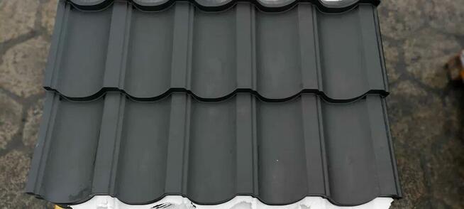 Blachodachówka II gatunek grafit-brąz-czarny dom-bud.gosp.-a