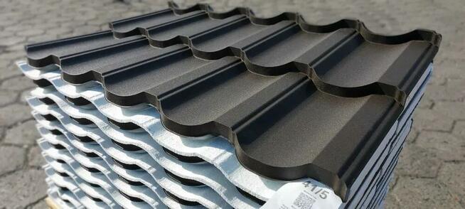 Blachodachówka II gatunek grafit-brąz-czarny dom-bud.gosp.-a