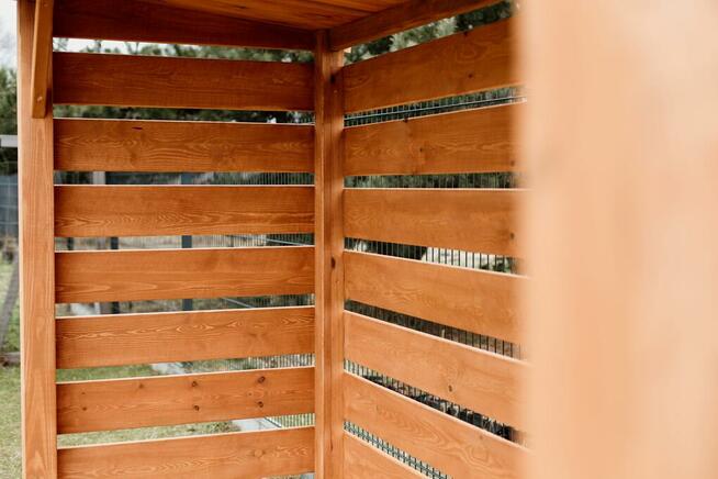 Drewutnia poszerzana 3,14 x 1,1m , deska szeroka