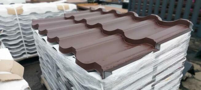 Blachodachówka II gatunek grafit-brąz-czarny dom-bud.gosp.-a