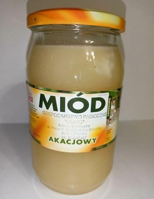 Miód akacjowy lipowy spadziowy wielokwiatowy pasieka Gucio