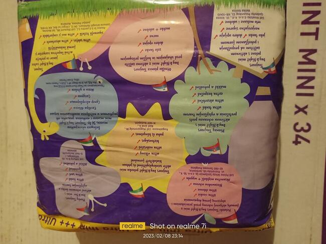 Pieluchy Toujours 2 od trzech do sześciu kilo mini