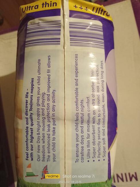 Pieluchy Toujours 2 od trzech do sześciu kilo mini