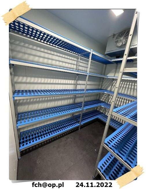 wyposażenie chłodni w półki i regały