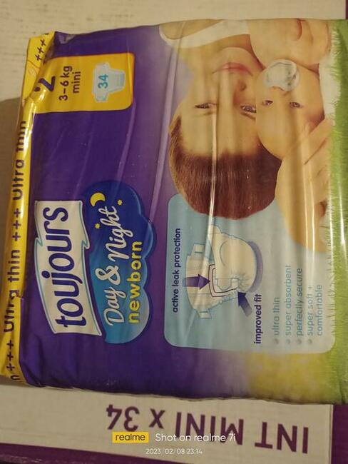 Pieluchy Toujours 2 od trzech do sześciu kilo mini