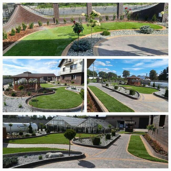 Nawadnianie mycie kostki elewacji ogród taras trawa z rolki