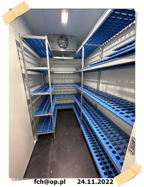 wyposażenie chłodni w półki i regały