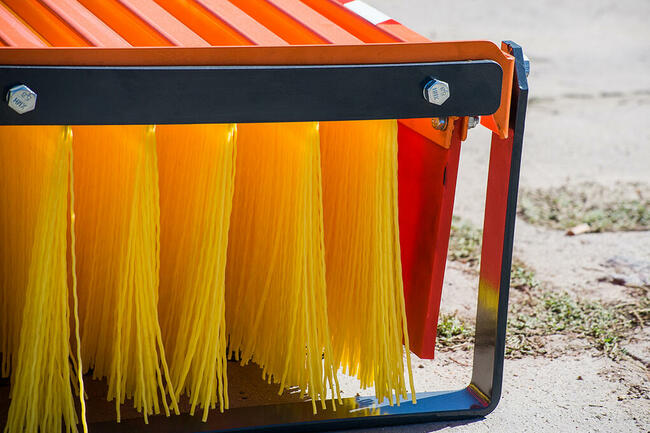 Zamiatarka szczotkowa ZL 200 cm z mocowaniem TUZ + widły