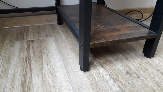 biurko narożne, rustykalne