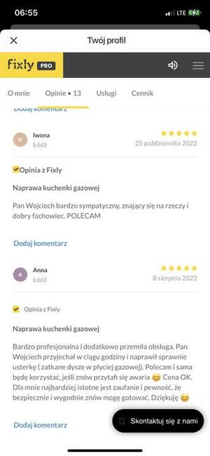 MONTAŻ ORAZ NAPRAWA KUCHENEK GAZOWYCH I GAZOWO-ELEKTRYCZNYCH