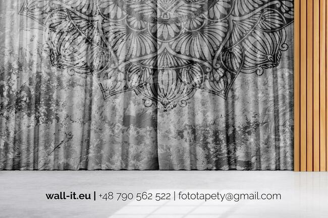 Fototapeta mandala, fizelinowa, na wymiar, struktura betonu.