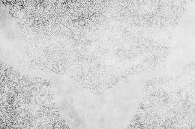 Fototapeta mandala, fizelinowa, na wymiar, struktura betonu.