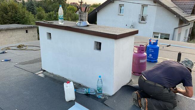 usługi dekarskie uszczelnianie komina frezowanie