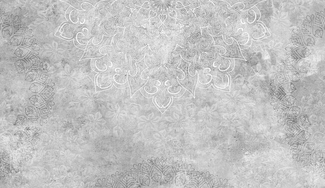 Fototapeta mandala, fizelinowa, na wymiar, struktura betonu.