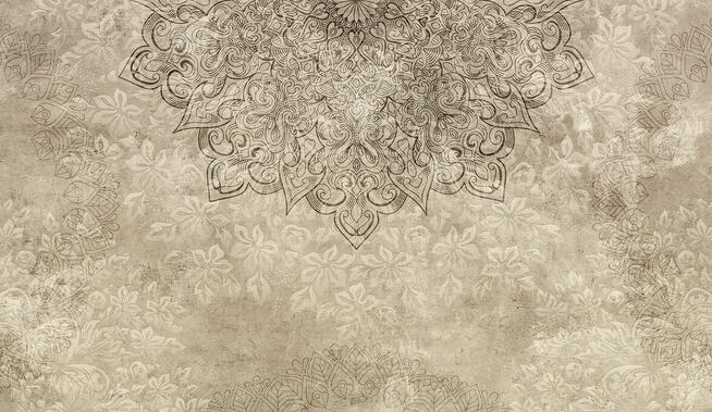 Fototapeta mandala, fizelinowa, na wymiar, struktura betonu.