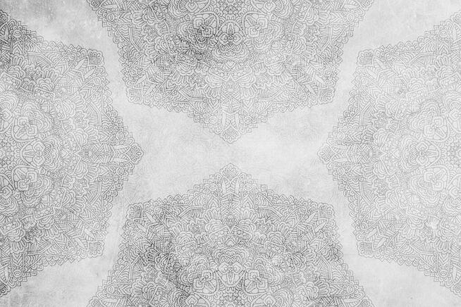 Fototapeta mandala, fizelinowa, na wymiar, struktura betonu.