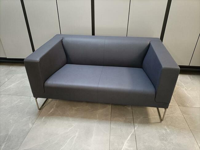 Nowa Sofa biurowa Noti Tritos szara grafit eko skóra FV