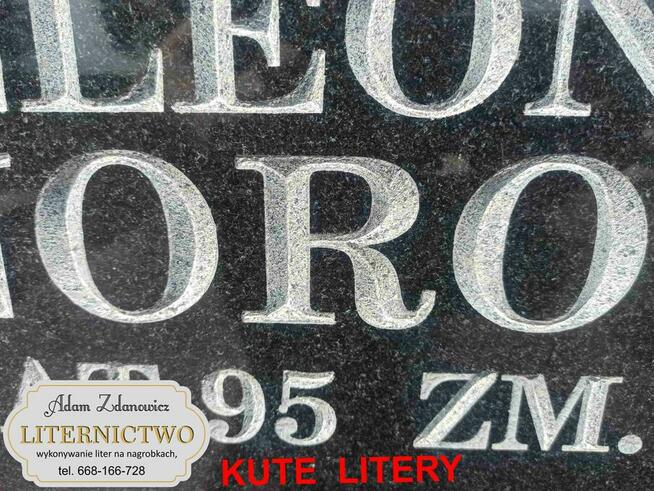 LITERNICTWO NAGROBNE - dopisywanie liter na cmentarzu, kute