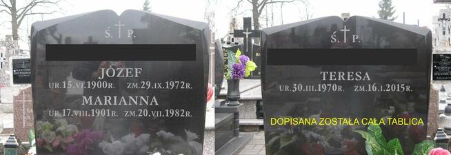 LITERNICTWO NAGROBNE - dopisywanie liter na cmentarzu, kute