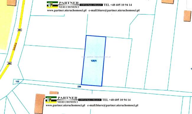 Działka budowlana Dębice gm. Malczyce, Leśna