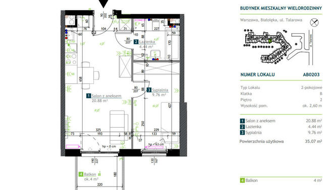 Fajne mieszkanie w nowej inwestycji