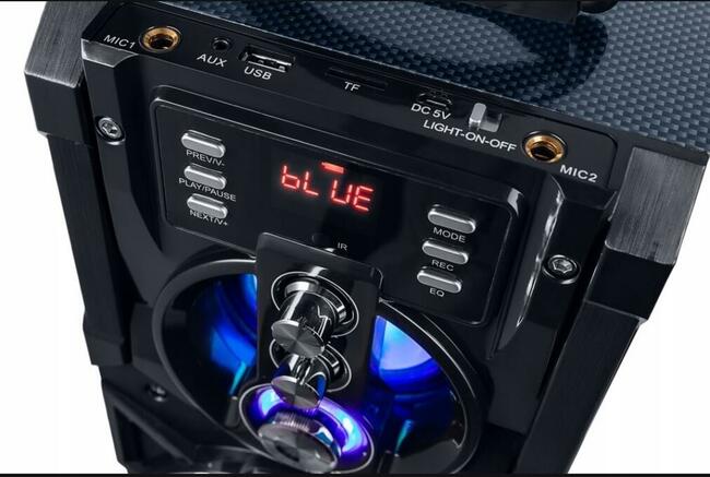 GŁOŚNIK KOLUMNA MOCNY KARAOKE PRZENOŚNY BLUETOOTH