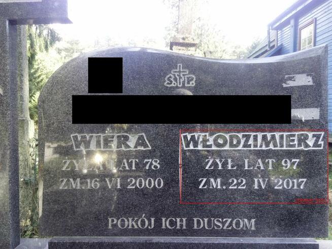 LITERNICTWO NAGROBNE - dopisywanie liter na cmentarzu, kute