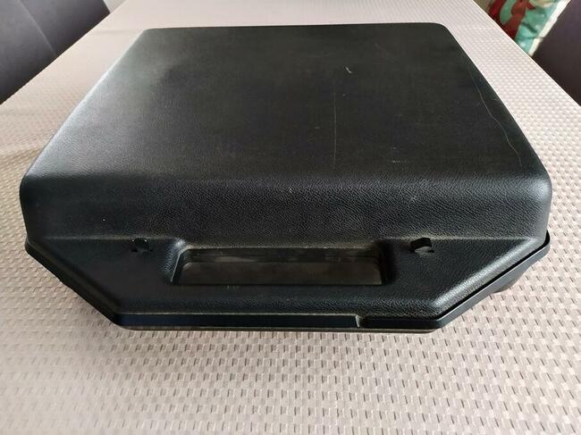 Maszyna do pisania HEBROS 1300F - przenośna, w walizce, PRL