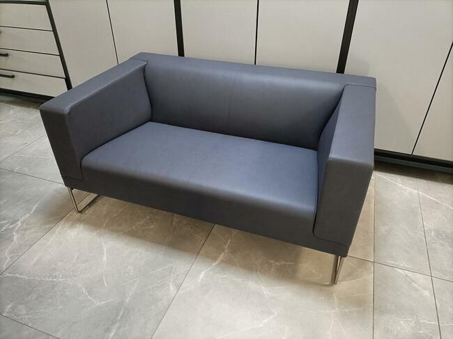 Nowa Sofa biurowa Noti Tritos szara grafit eko skóra FV