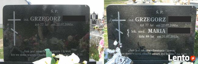 LITERNICTWO NAGROBNE - dopisywanie liter na cmentarzu, kute