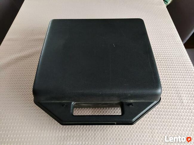 Maszyna do pisania HEBROS 1300F - przenośna, w walizce, PRL