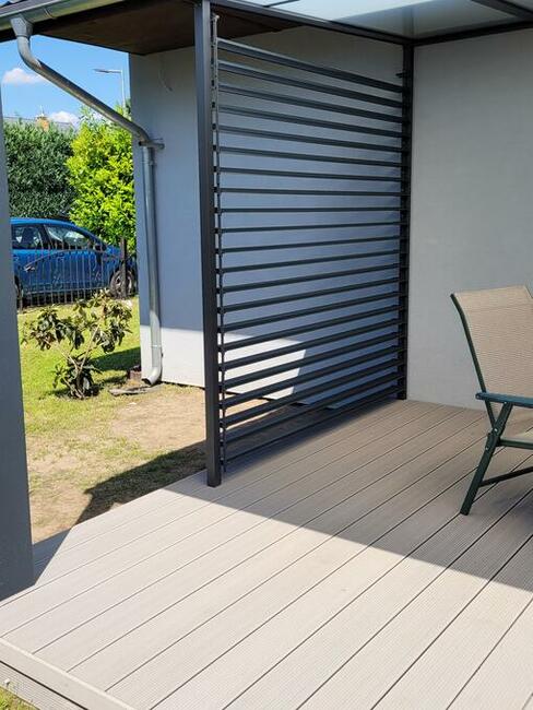 Żaluzjowe ruchome przegrody pergoli, tarasów.