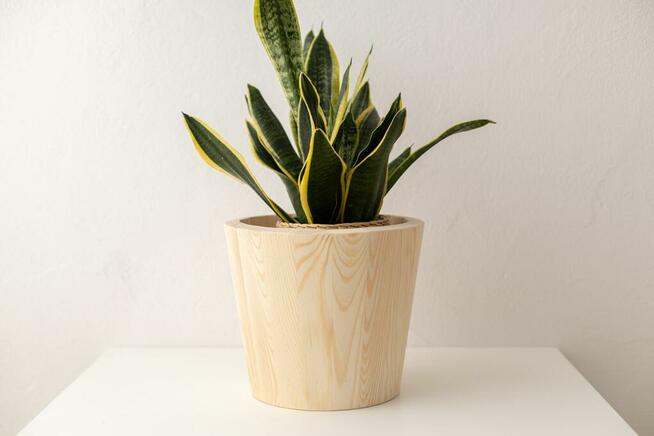 Zestaw donic drewnianych, donice tarasowe, osłonki