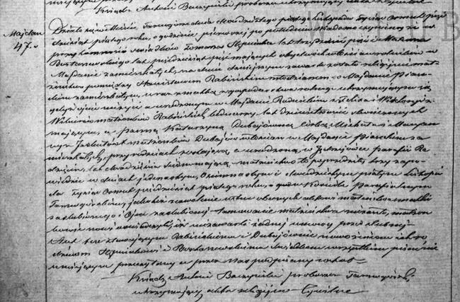 Akta stanu cywilnego z zaboru rosyjskiego