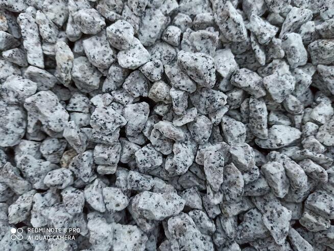 GRYS GRANITOWY SZARY 8-16 mm Dalmatian Sjenit Dalmatyńczyk