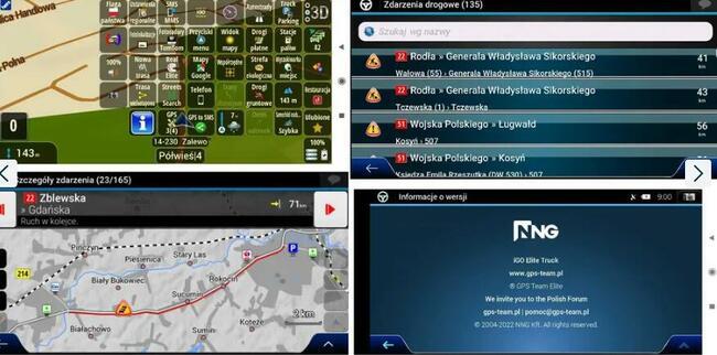 iGO Elite Truck PL - mapa 09.08.25 - Android telefon, tablet