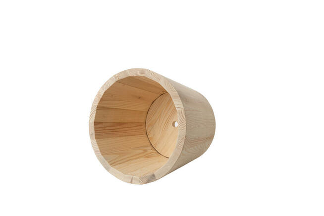 Zestaw donic drewnianych, donice tarasowe, osłonki