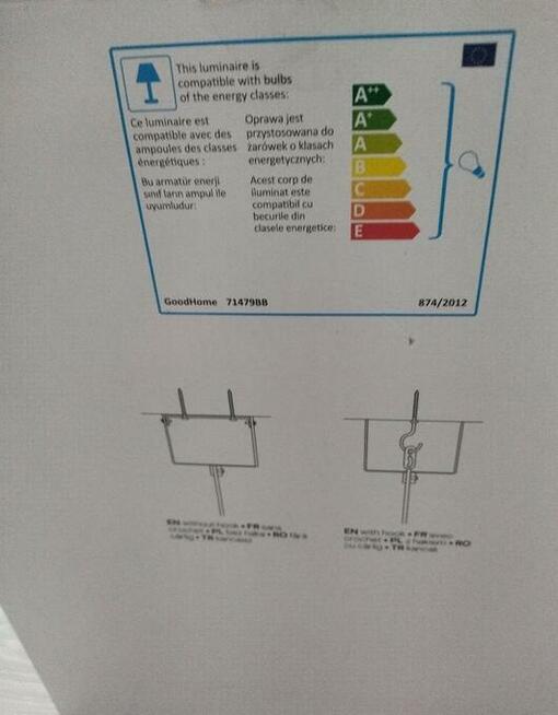 lampa kula wisząca szkło
