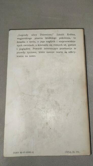 „Legendy ulicy dziewiczej” László Erdös + GRATIS książka