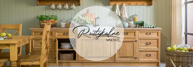 Drewniana komoda w stylu country