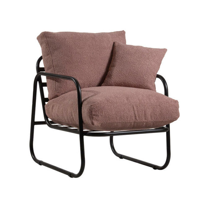 Designerski, nowoczesny metalowy fotel do salonu, sypialni