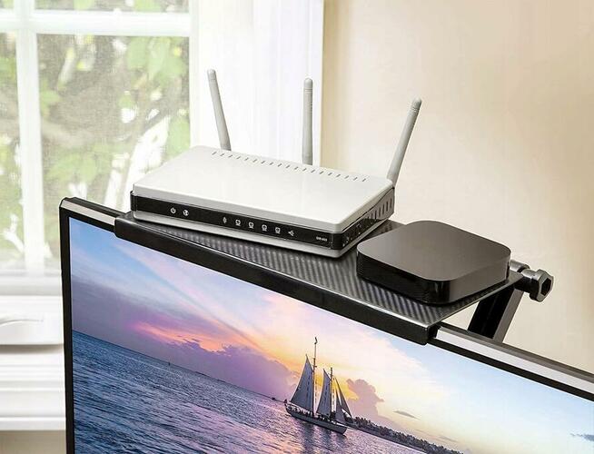 Półka nakładana na telewizor TV UCHWYT DEKODER DVB-T