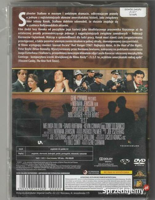 F.I.S.T. Sylvester Stallone DVD